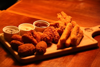 Fried plantain and snacks